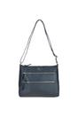 Navy 'Aintree' Genuine Leather Shoulder Bag, Image 2 of 4