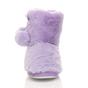 Lilac Faux Fur Lined Slip On Memory Foam Mules Slippers, Image 6 of 6