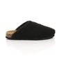 Black AJVANI Black Footbed Mules Slippers, Image 2 of 6