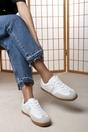 White Where's That From White Ensley Low Profile Panel Detailed Trainer, Image 6 of 6