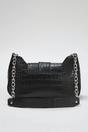 Black Buckle Strap Mini Shoulder Bag, Image 3 of 3
