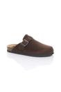 Brown AJVANI Brown Flat Footbed Sandals Mules, Image 1 of 4