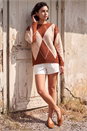 Rust Argyle Knit Jumper, Image 2 of 4