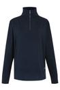 Navy Demmi Quarter Zip Fleece Top, Image 1 of 4