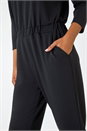 Black Elasticated Waist Stretch Jumpsuit , Image 5 of 5