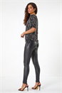 Rose Glitter Round Neck Top, Image 1 of 5