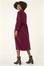 Port Corduroy Zip Detail Midi Dress, Image 3 of 5
