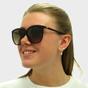 Brown Michael Kors Brown Square Dark Tortoise Brown Gradient Sunglasses, Image 6 of 6
