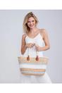 Beige Pia Rossini Beige Pascal - Straw Tote Bag, Image 1 of 2