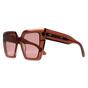 Brown Square Transparent Dark Brown Burgundy CK23502S, Image 2 of 3