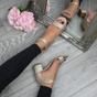 Rose Gold AJVANI Rose Gold Mid Block Heel Ankle Strap Sandals, Image 5 of 6