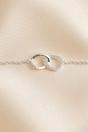 Silver Sterling Silver Dainty Infinity Bracelet, Image 3 of 3