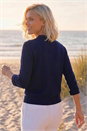 Navy  Petite Collar Cardigan, Image 3 of 4