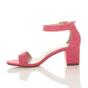 Coral AJVANI Coral Mid Block Heel Ankle Strap Sandals, Image 3 of 6