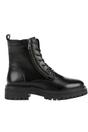 Black D Iridea F Leather Ankle Boots, Image 3 of 5