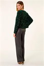 Green Sequin Bow Front Jacket, Image 3 of 5