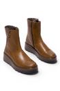 Camel Womens Leather Platform Boots-TARP553FLY, Image 2 of 5
