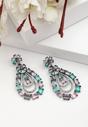 Dark Green Diva Luxury Pendant Earrings, Image 2 of 5