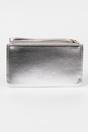 Silver Metallic Passport Holder Clutch Wallet, Image 2 of 2