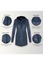 Navy Hooded Parka Jacket-Oakengates, Image 3 of 5