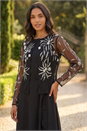 Black Embellished Detail Jacket, Image 1 of 4