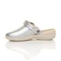 Silver AJVANI Silver Low Wedge Slingback Clogs Mules, Image 3 of 6