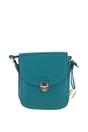Green Elegant Leather Crossbody Bag with Twist Lock, Image 1 of 4
