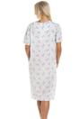 Aqua Short Sleeve Floral Nightdress, Image 2 of 6