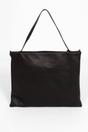 Black Italian Leather Tote Bag, Image 2 of 3