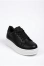 Black Sophie Womens Classic Platform Trainers, Image 4 of 5