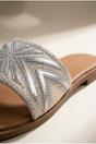  Octavia Geometric Woven Strap Sliders, Image 3 of 5