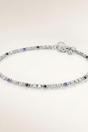 Silver Silver Plated Link Chain Braid Evil Eye Payal Anklet, Image 1 of 2