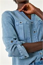 Blue Buttoned Pocket Shirt, Image 5 of 5