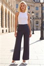 Dark Grey Petite Wide Leg Trouser, Image 1 of 4