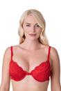Red Floral Lace Padded Underwired Bra, Image 1 of 5