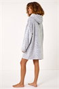 Light Grey Animal Print Lounge Blanket Hoodie, Image 3 of 7