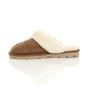 Tan AJVANI Tan Faux Fur Lined Slip On Memory Foam Mules Slippers, Image 2 of 5