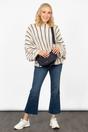 Navy Blue Etre Navy Blue Plain Half Moon Crossbody Bag, Image 5 of 5
