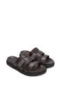 Brown XY LONDON Brown 'Aurelia' Flat Slider Sandals With Comfortable Footbed, Image 5 of 6