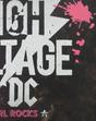 Black AC/DC High Voltage Acid Wash Women's T-Shirt, Image 3 of 4
