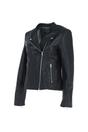 Black Ashwood Leather Black 'Vento' Real Leather Biker Jacket, Image 3 of 5