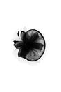 Black SVNX Black Floral Bow Mesh Detailing Fascinator, Image 2 of 3