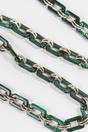 Green Sarta Green Square Link Acrylic Bag Strap, Image 1 of 3