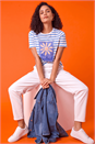 White Casual Elastic Waist Cargo Stretch Trousers, Image 6 of 6