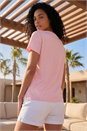 Pink Bow Embellished Cotton T-Shirt , Image 3 of 4