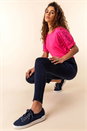 Indigo Ultimate Stretch Elastic Waist Jegging 29", Image 4 of 4