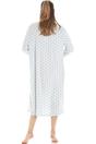 Aqua Camille Lingerie Aqua Polka Dot Nightdress, Image 3 of 5