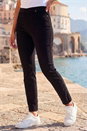 Black Corduroy Straight Stretch Jean Trouser, Image 2 of 4