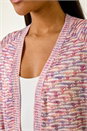Purple Textured V-Neck Knit Shrug , Image 5 of 5
