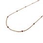 Gold 18ct Gold Plated Minimalist Rouge Beaded Necklace, Image 1 of 1